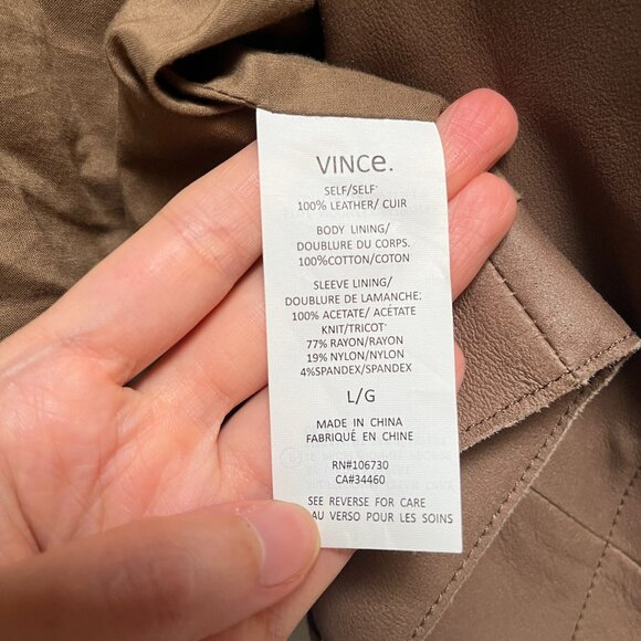 Vince Soft Leather Jacket - Picture 6 of 14